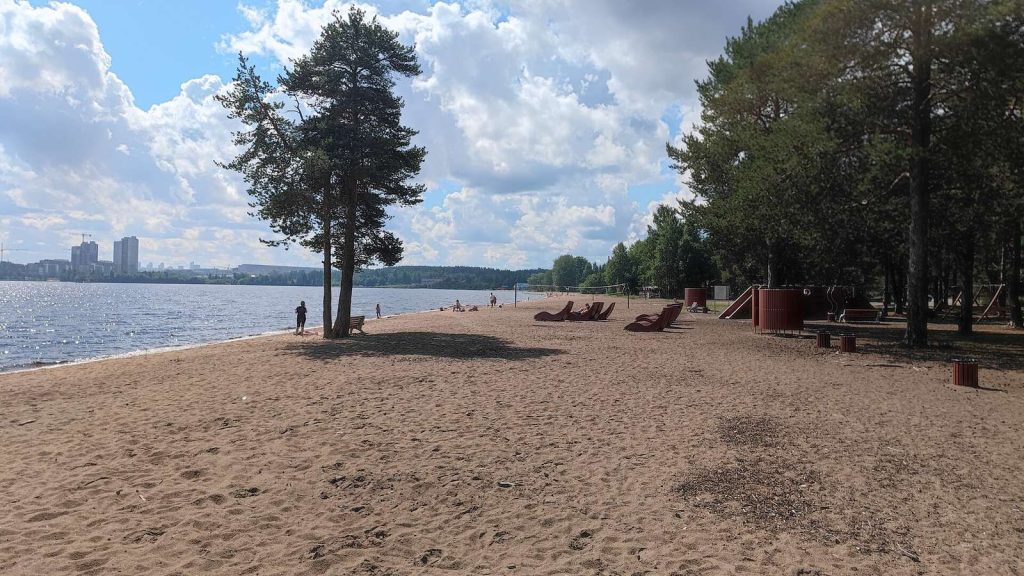 Городской пляж «Пески» в Петрозаводске