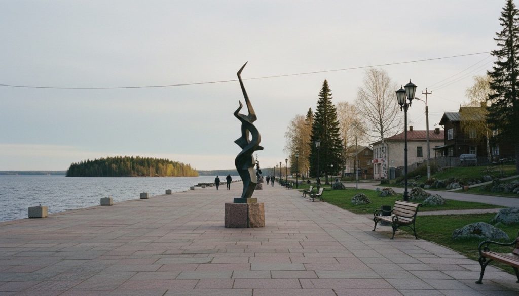 Скульптура на Онежской набережной