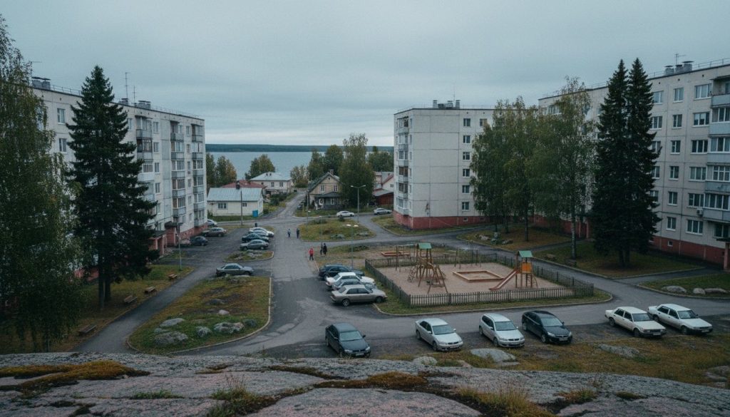 Двор в спальном районе