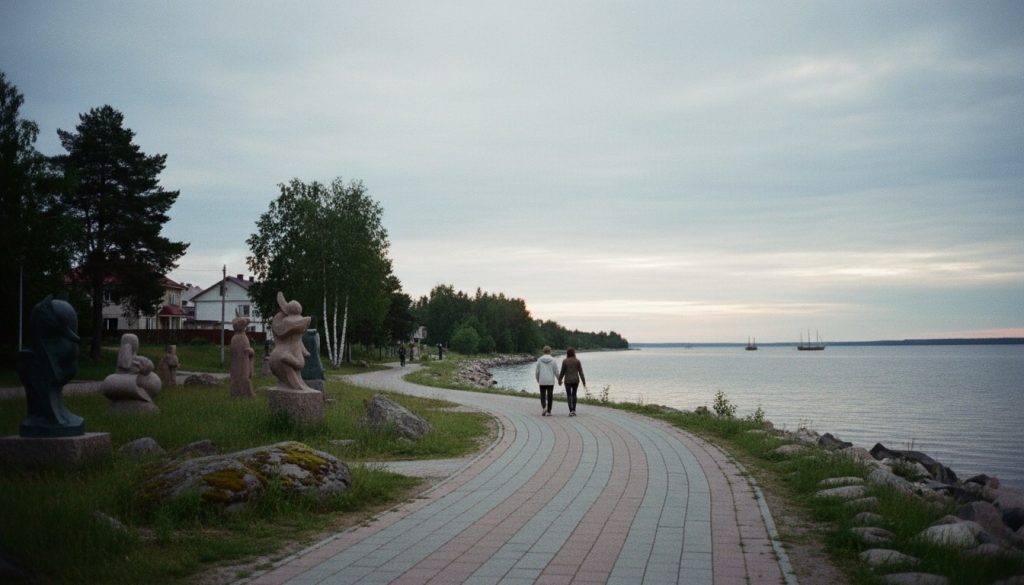Набережная в разное время года и лучшие точки для фото