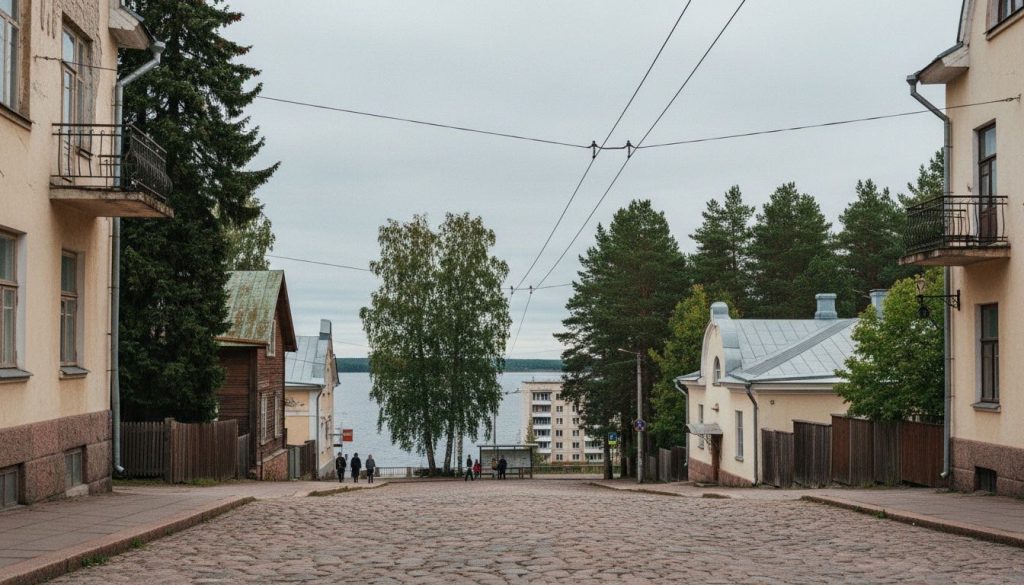 Улица старого северного городка